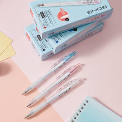 Bút gel bấm siêu trơn Deli EG575