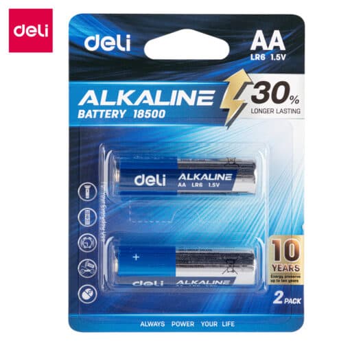 Pin kiềm AA Deli E18500 – Năng lượng bền bỉ cho thiết bị điện tử
