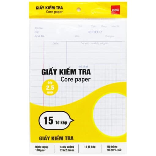 Giấy kiểm tra Deli CN602
