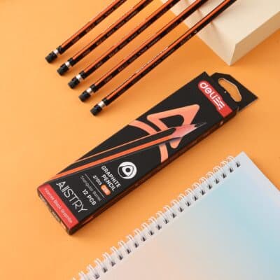   Bút chì gỗ Deli E37013 – Gỗ mềm dễ gọt ngòi chì bền khó gãy