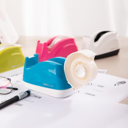 Cắt băng dính để bàn Deli E808