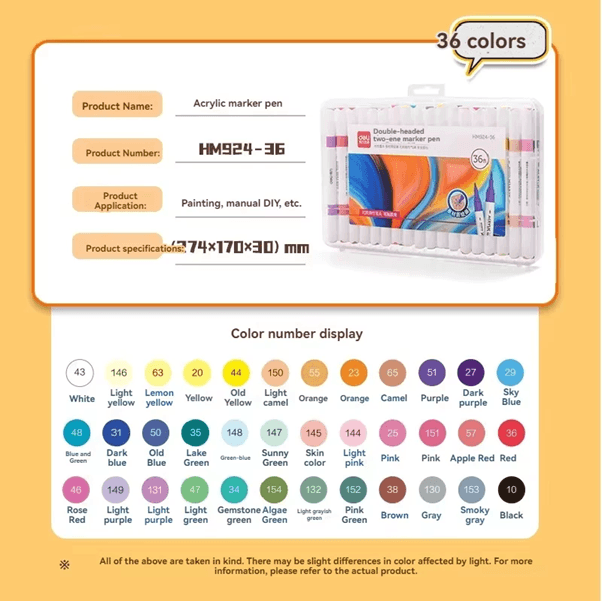 Bút Acrylic Marker Deli EC189 – Vẽ trên mọi chất liệu không phai màu