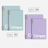 Sổ lò xo A5 Campus KUSUMI 2 đầu 160 trang - Dòng kẻ ngang - Định lượng 70gsm, kích thước 148x210mm